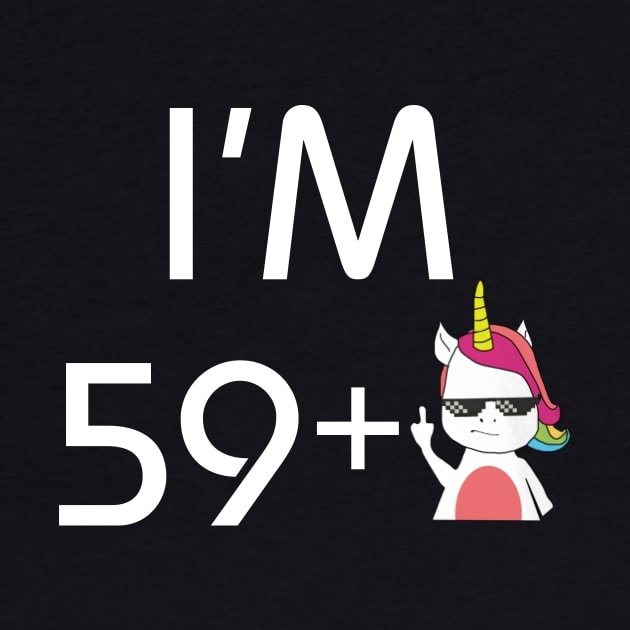 I Am 60 Years Old Funny Unicorn 60th Birthday Gift by EduardjoxgJoxgkozlov